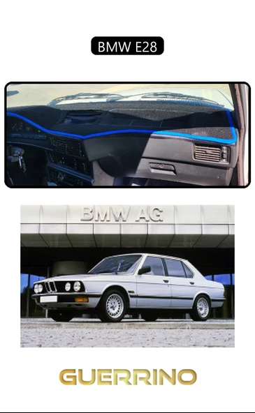 Guerrino  BMW E28TORPİDO KORUMA HALISI SİYAH KENAR ürün görseli 1