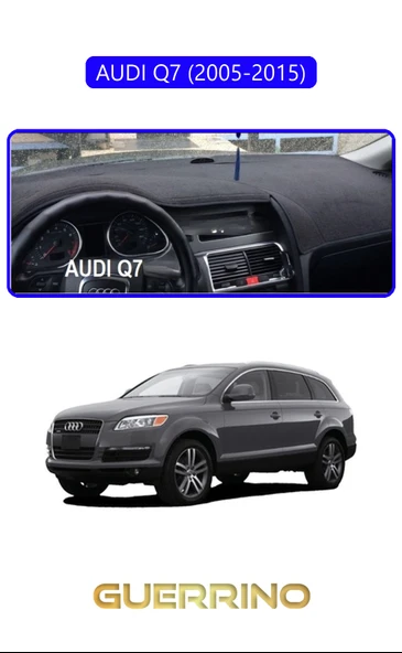 Guerrino  AUDI Q7 (2005-2015)TORPİDO KORUMA HALISI MAVİ KENAR ürün görseli 1