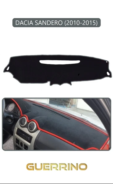 Guerrino  DACIA SANDERO 2010-2015TORPİDO KORUMA HALISI GRİ KENAR ürün görseli 1