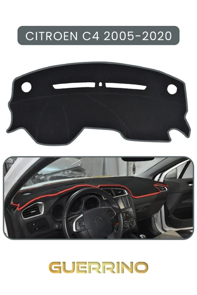 Guerrino  CITROEN C4 2005-2020TORPİDO KORUMA HALISI GRİ KENAR ürün görseli 1