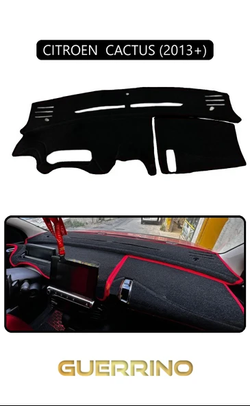 Guerrino  CITROEN  CACTUS 2013+TORPİDO KORUMA HALISI SİYAH KENAR ürün görseli 1