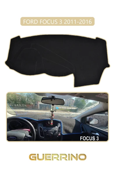 Guerrino  FORD Focus 3 (2011-2016)TORPİDO KORUMA HALISI BEJ KENAR ürün görseli 1