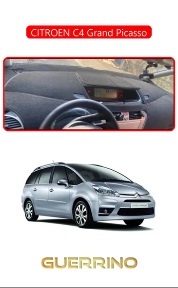 Guerrino  CITROEN C4 grand picassoTORPİDO KORUMA HALISI KIRMIZI KENAR ürün görseli 1