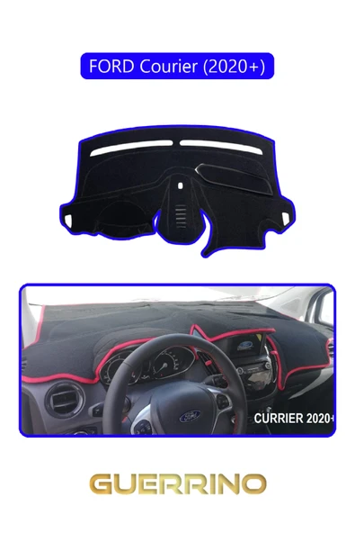 Guerrino  FORD Courier 2020 +TORPİDO KORUMA HALISI MAVİ KENAR ürün görseli 1