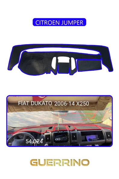 Guerrino  CITROEN JUMPERTORPİDO KORUMA HALISI MAVİ KENAR ürün görseli 1