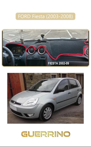 Guerrino  FORD Fiesta (2003-2008)TORPİDO KORUMA HALISI BEJ KENAR ürün görseli 1