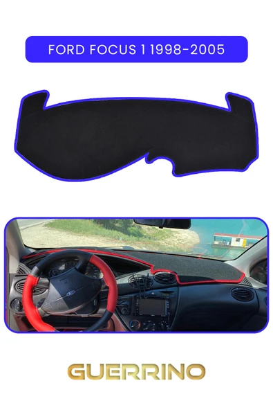 Guerrino  FORD Focus 1 (1998-2005)TORPİDO KORUMA HALISI MAVİ KENAR ürün görseli 1