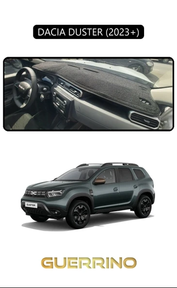 Guerrino  DACIA DUSTER 2023+TORPİDO KORUMA HALISI SİYAH KENAR ürün görseli 1