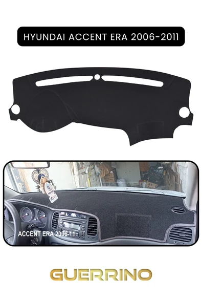 Guerrino  HYUNDAİ ACCENT ERA 2006-2011TORPİDO KORUMA HALISI SİYAH KENAR ürün görseli 1
