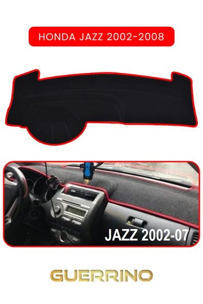 Guerrino  HONDA JAZZ 2002-2008TORPİDO KORUMA HALISI KIRMIZI KENAR ürün görseli 1
