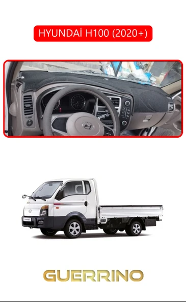 Guerrino  HYUNDAİ H100 2020+TORPİDO KORUMA HALISI KIRMIZI KENAR ürün görseli 1