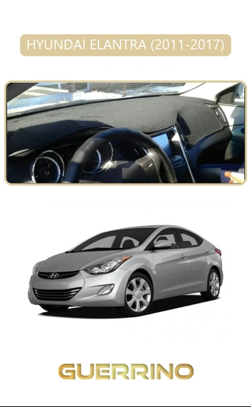 Guerrino  HYUNDAİ ELANTRA 2011-2017TORPİDO KORUMA HALISI BEJ KENAR ürün görseli 1