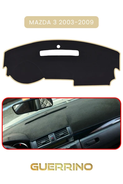 Guerrino  MAZDA 3 2003-2009TORPİDO KORUMA HALISI BEJ KENAR ürün görseli 1