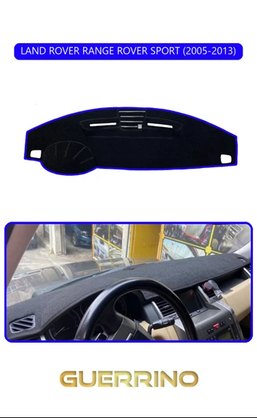 Guerrino  LAND ROVER RANGE ROVER SPORT 2005-2013TORPİDO KORUMA HALISI MAVİ KENAR ürün görseli 1