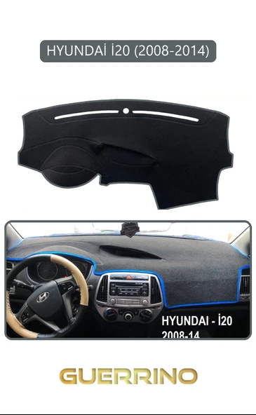 Guerrino  HYUNDAİ İ20 2008-2014TORPİDO KORUMA HALISI GRİ KENAR ürün görseli 1