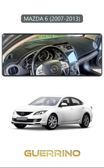 Guerrino  MAZDA 6 2007-2013TORPİDO KORUMA HALISI GRİ KENAR ürün görseli 1