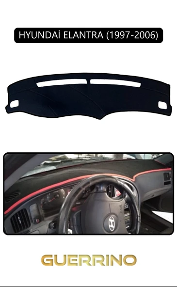 Guerrino  HYUNDAİ ELANTRA 1997-2006TORPİDO KORUMA HALISI SİYAH KENAR ürün görseli 1