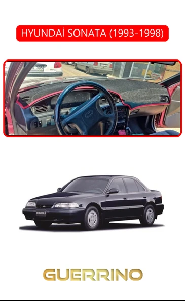 Guerrino  HYUNDAİ SONATA 1993-1998TORPİDO KORUMA HALISI KIRMIZI KENAR ürün görseli 1