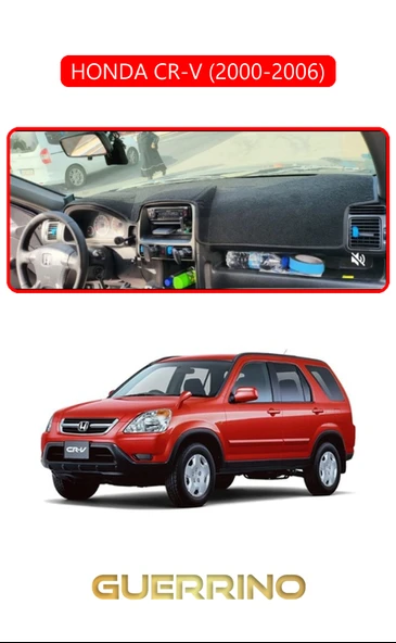 Guerrino  HONDA CR-V 2000-2006TORPİDO KORUMA HALISI KIRMIZI KENAR ürün görseli 1