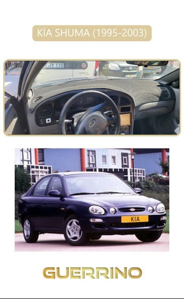 Guerrino  KİA SHUMA 1995-2003TORPİDO KORUMA HALISI BEJ KENAR ürün görseli 1