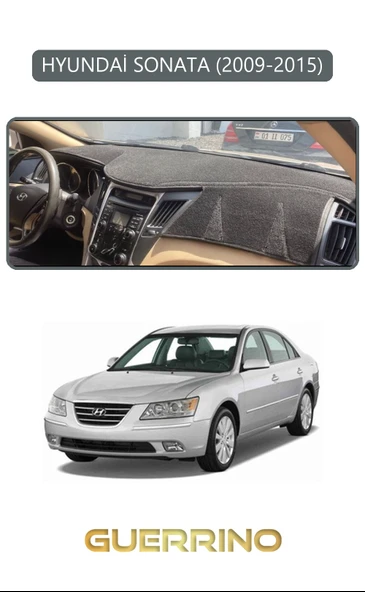 Guerrino  HYUNDAİ SONATA 2009-2015TORPİDO KORUMA HALISI GRİ KENAR ürün görseli 1
