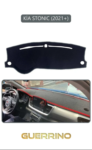 Guerrino  KİA STONIC 2021+TORPİDO KORUMA HALISI GRİ KENAR ürün görseli 1