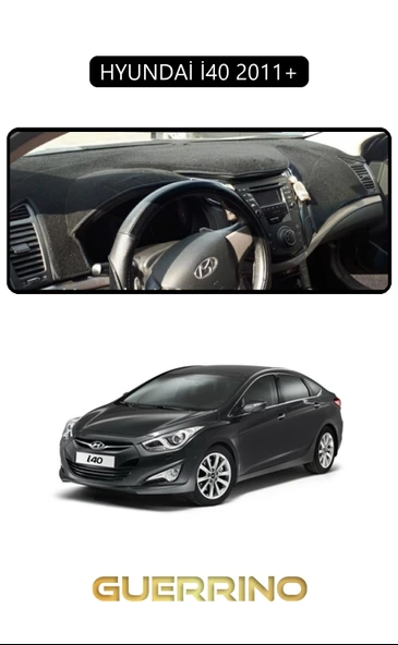 Guerrino  HYUNDAİ İ40 2011+ (i30 )TORPİDO KORUMA HALISI SİYAH KENAR ürün görseli 1