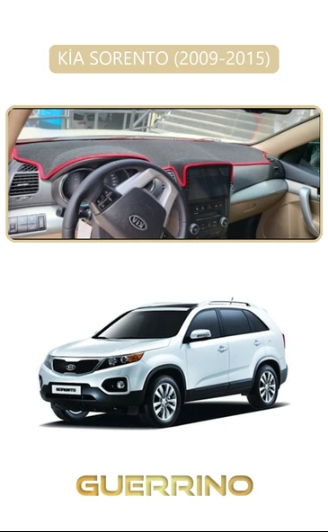 Guerrino  KİA SORENTO 2009-2015TORPİDO KORUMA HALISI BEJ KENAR ürün görseli 1