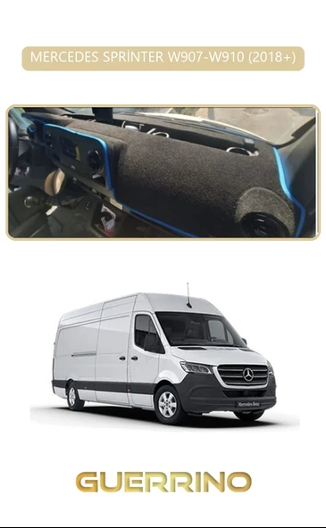 Guerrino  MERCEDES SPRİNTER W907-W910 2018+TORPİDO KORUMA HALISI BEJ KENAR ürün görseli 1