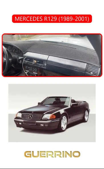 Guerrino  MERCEDES R129 1989-2001TORPİDO KORUMA HALISI KIRMIZI KENAR ürün görseli 1