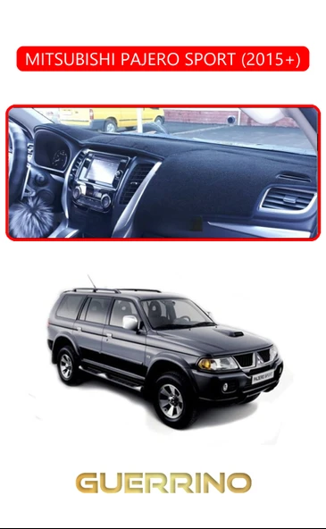 Guerrino  MITSUBISHI PAJERO SPORT 2015+TORPİDO KORUMA HALISI KIRMIZI KENAR ürün görseli 1
