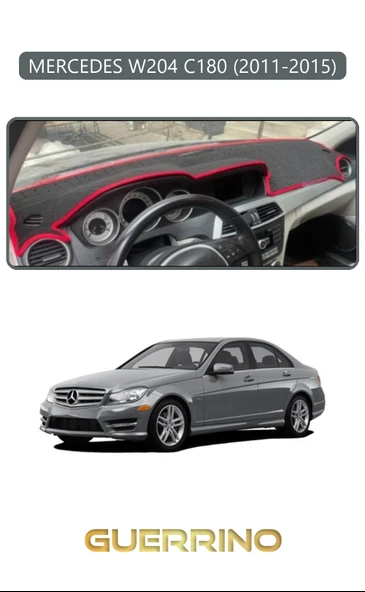 Guerrino  MERCEDES W204 C180 2011-2015TORPİDO KORUMA HALISI GRİ KENAR ürün görseli 1