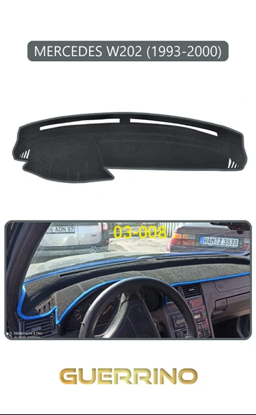 Guerrino  MERCEDES W202 1993-2000TORPİDO KORUMA HALISI GRİ KENAR ürün görseli 1