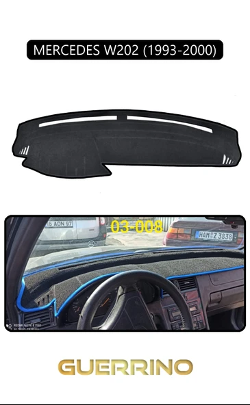 Guerrino  MERCEDES W202 1993-2000TORPİDO KORUMA HALISI SİYAH KENAR ürün görseli 1