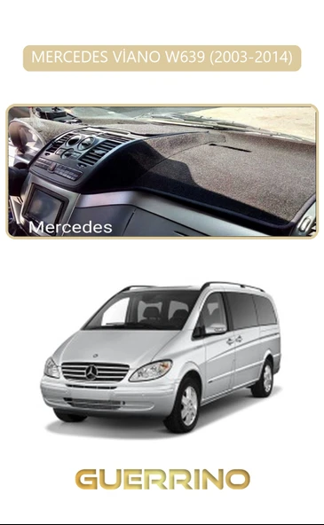 Guerrino  MERCEDES VİANO W639 2003-2014TORPİDO KORUMA HALISI BEJ KENAR ürün görseli 1