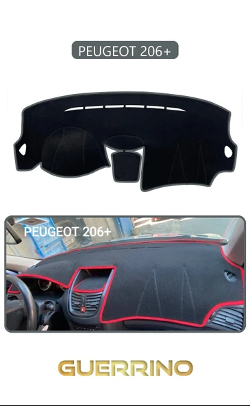 Guerrino  PEUGEOT 206+TORPİDO KORUMA HALISI GRİ KENAR ürün görseli 1