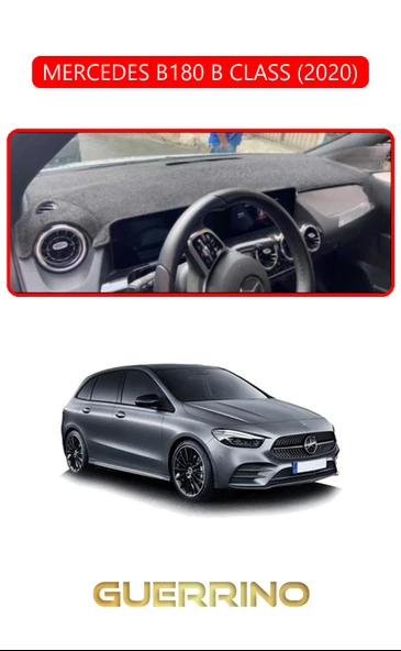 Guerrino  MERCEDES B180 B CLASS 2020TORPİDO KORUMA HALISI KIRMIZI KENAR ürün görseli 1