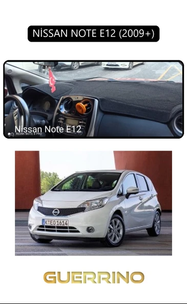 Guerrino  NİSSAN NOTE E12 2009+TORPİDO KORUMA HALISI SİYAH KENAR ürün görseli 1