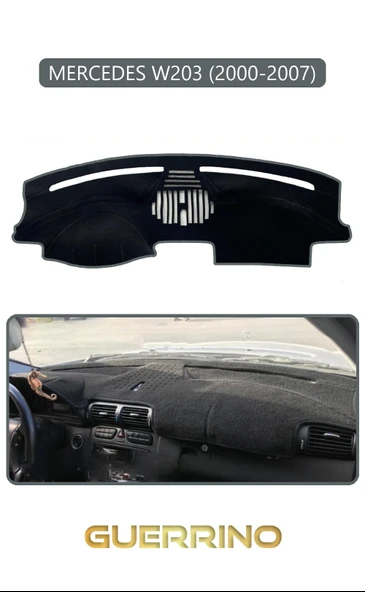 Guerrino  MERCEDES W203 2000-2007TORPİDO KORUMA HALISI GRİ KENAR ürün görseli 1