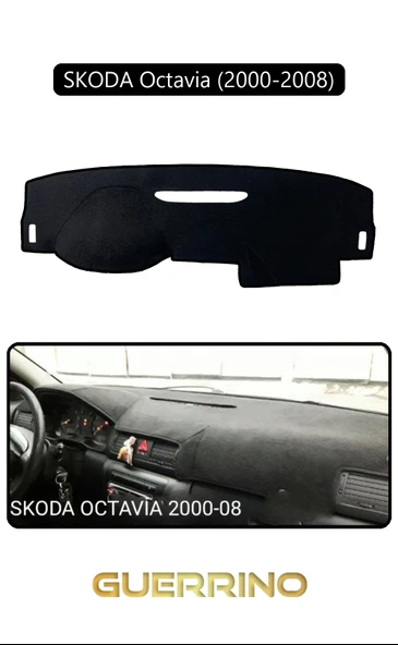 Guerrino  SKODA Octavia (2000-2008)TORPİDO KORUMA HALISI SİYAH KENAR ürün görseli 1