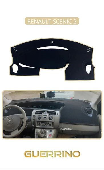 Guerrino  RENAULT SCENIC 2TORPİDO KORUMA HALISI BEJ KENAR ürün görseli 1