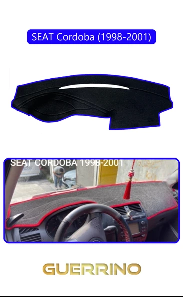 Guerrino  SEAT Cordoba (1998-2001)TORPİDO KORUMA HALISI MAVİ KENAR ürün görseli 1