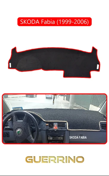 Guerrino  SKODA Fabia (1999-2006)TORPİDO KORUMA HALISI KIRMIZI KENAR ürün görseli 1
