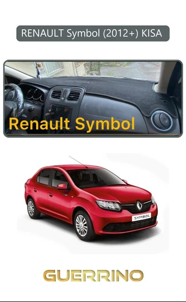 Guerrino  RENAULT Symbol (2012+) KISA TORPİDO KORUMA HALISI GRİ KENAR ürün görseli 1