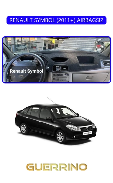 Guerrino  RENAULT SYMBOL 2011+ AIRBAGSIZTORPİDO KORUMA HALISI MAVİ KENAR ürün görseli 1