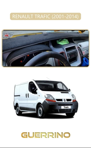 Guerrino  RENAULT TRAFIC (2001-2014)TORPİDO KORUMA HALISI BEJ KENAR ürün görseli 1