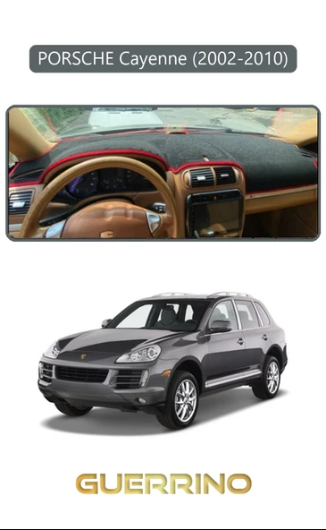 Guerrino  PORSCHE Cayenne (2002-2010) - (955 / 957; )TORPİDO KORUMA HALISI GRİ KENAR ürün görseli 1