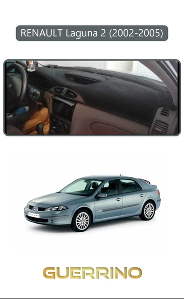 Guerrino  RENAULT Laguna 2 (2002-2005)TORPİDO KORUMA HALISI GRİ KENAR ürün görseli 1