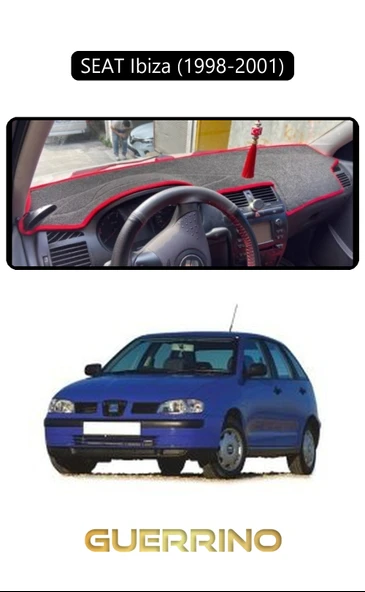 Guerrino  SEAT Ibiza (1998-2001)TORPİDO KORUMA HALISI SİYAH KENAR ürün görseli 1