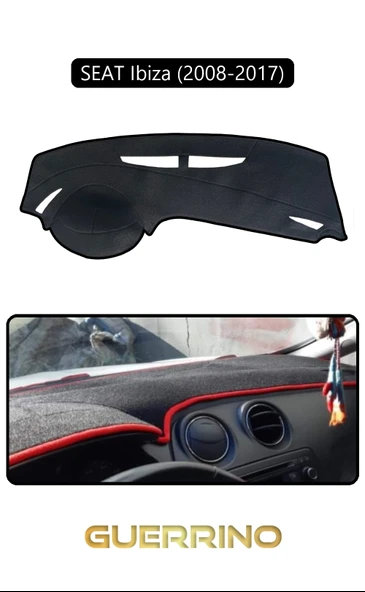 Guerrino  SEAT Ibiza (2008-2017)TORPİDO KORUMA HALISI SİYAH KENAR ürün görseli 1